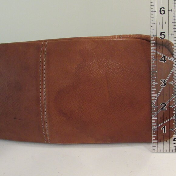 Fossil Soft Leather Shoulder Bag Camel Tan - Picture 15 of 16
